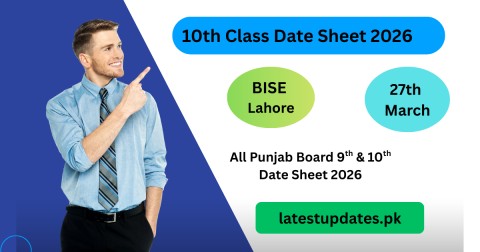 Lahore Board 10th Class Date Sheet 2026
