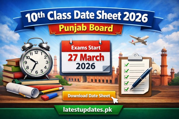 10th Class Date Sheet 2026 Punjab Board