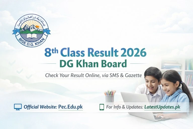8th Class Result 2026 BISE DG Khan Board