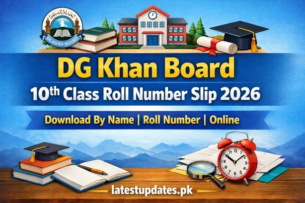 BISE DG Khan Board 10th Class Roll Number Slip 2026