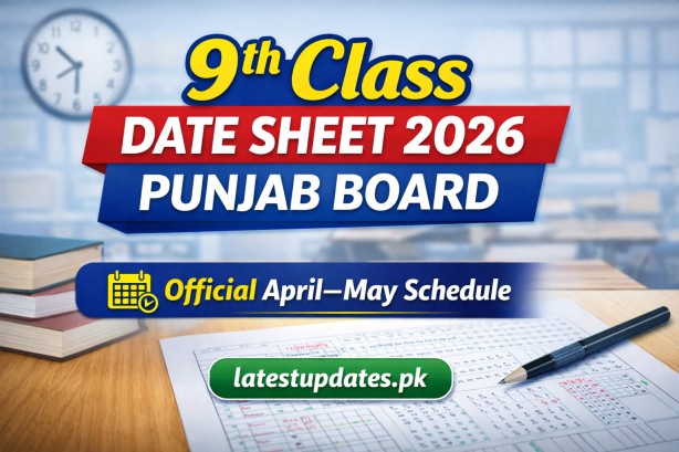 9th Class Date Sheet 2026 Punjab Board