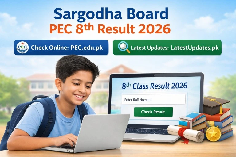 Sargodha Board PEC 8th Result 2026