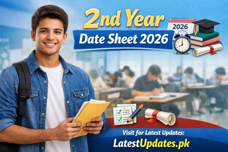 2nd Year Date Sheet 2026