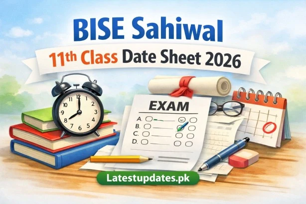 BISE Sahiwal 11th Class Date Sheet 2026
