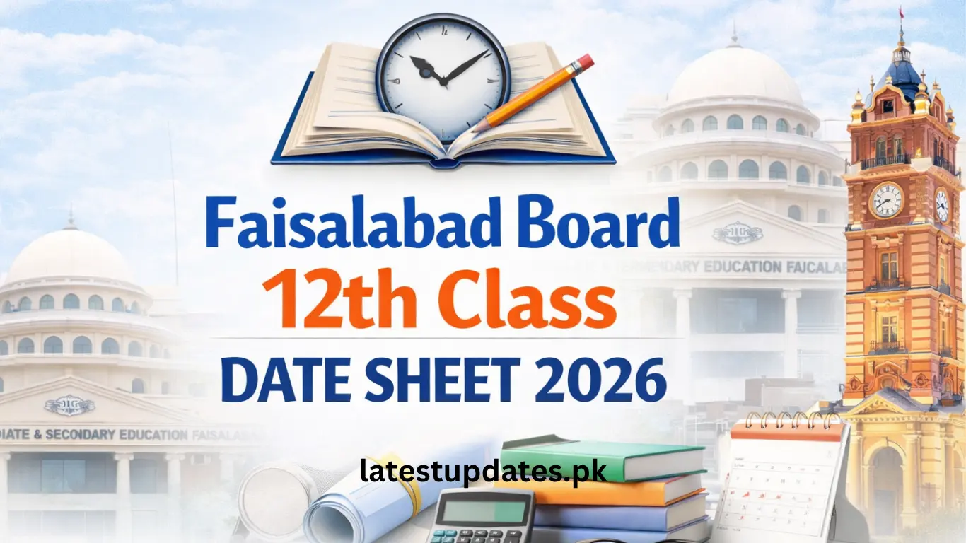 Faisalabad Board 12th Class Date Sheet 2026