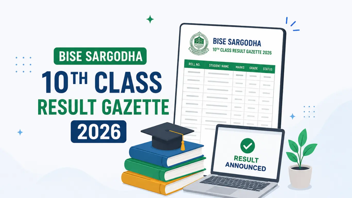 10th Class Result Gazette 2026 BISE Sargodha