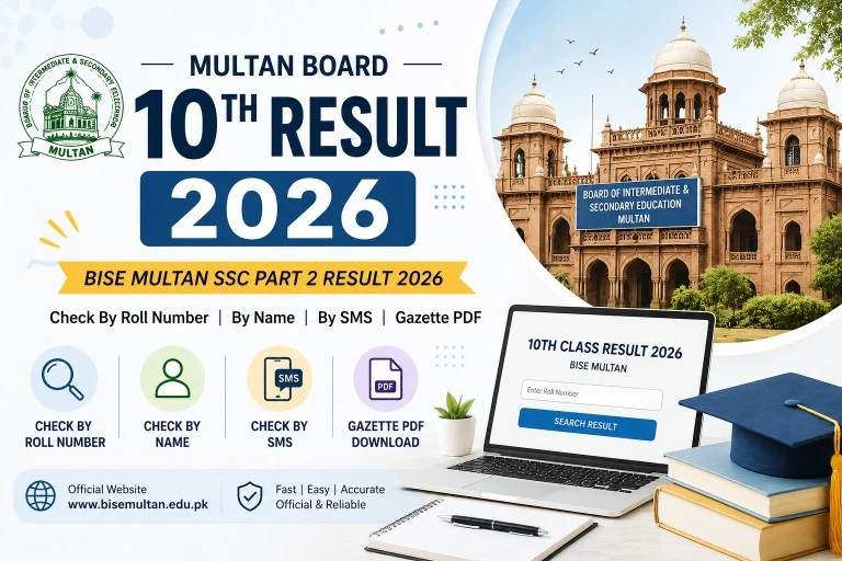 Multan Board 10th Result 2026