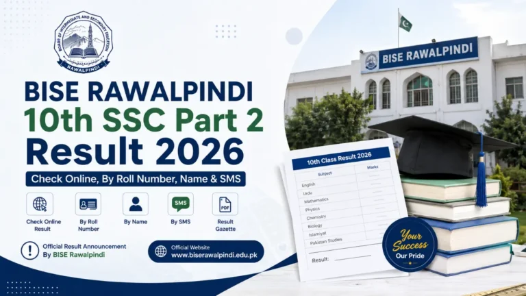 BISE Rawalpindi 10th SSC Part 2 Result 2026