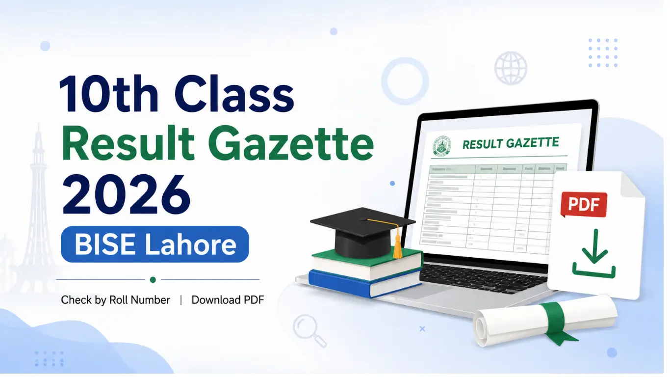 10th Class Result Gazette 2026 BISE Lahore
